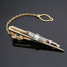 Load image into Gallery viewer, DY New and high quality laser engraving tie clip  fashion style  gold  silver and black men's business tie pin Free Delivery